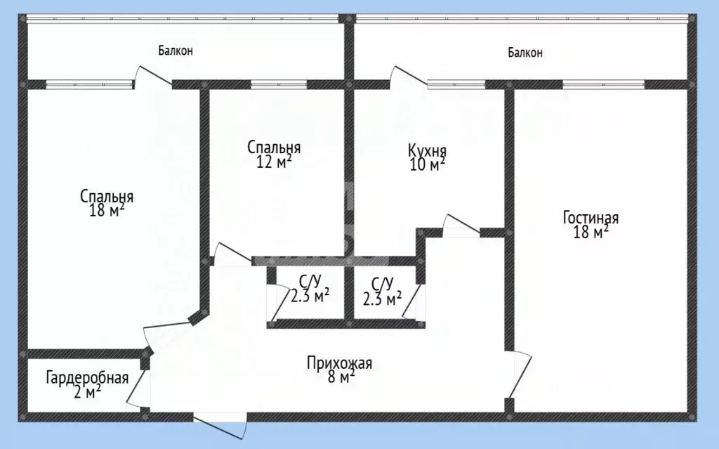 3-к кв. Дагестан, Махачкала ул. Лиственная, 46 (70.0 м) - Фото 1
