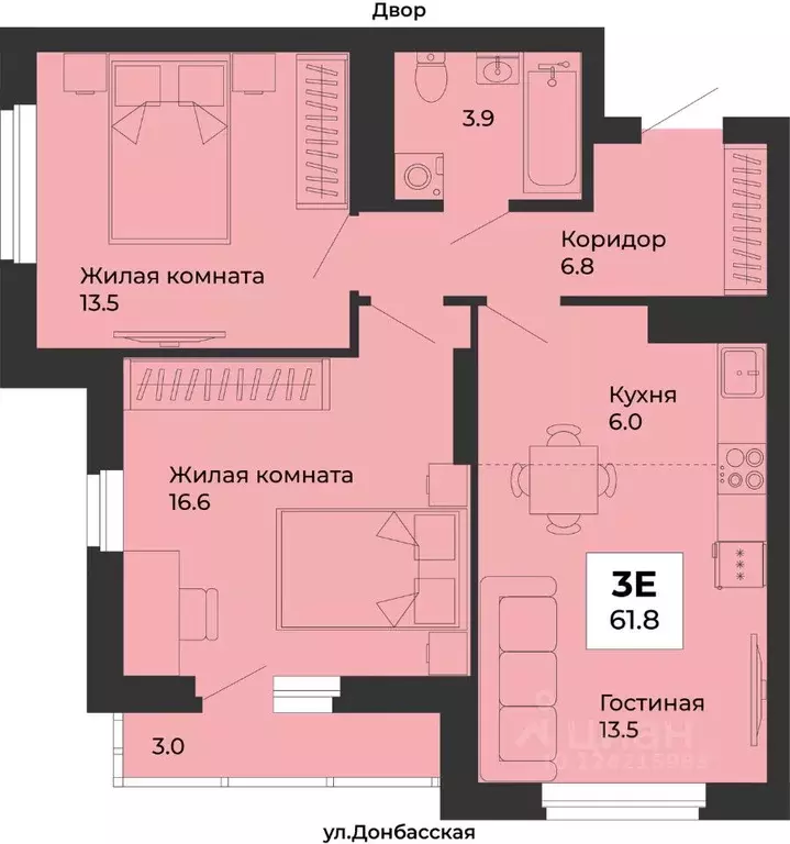 3-к кв. Свердловская область, Екатеринбург Уралмаш жилрайон, ул. ... - Фото 1