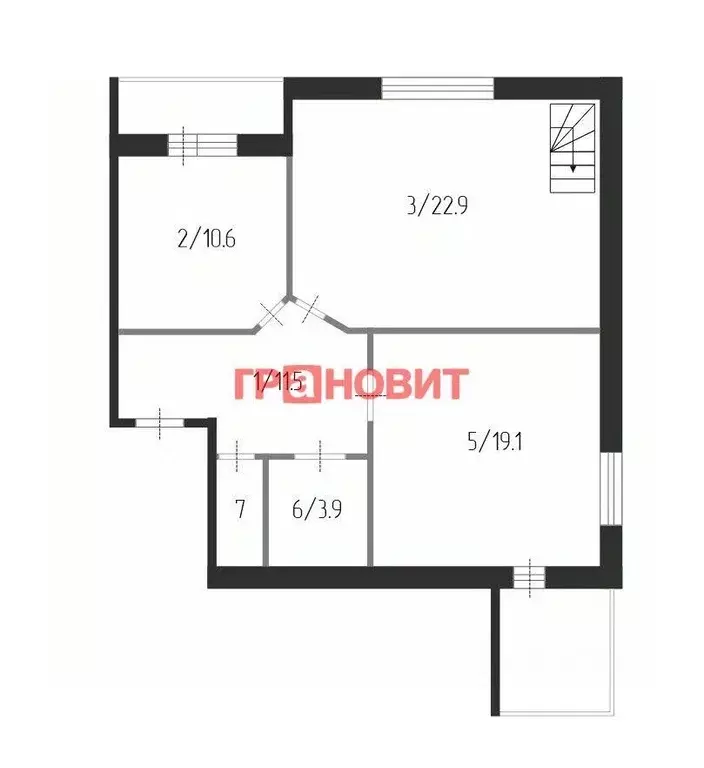 4-к кв. Новосибирская область, Новосибирский район, Краснообск рп, 5-й ... - Фото 1