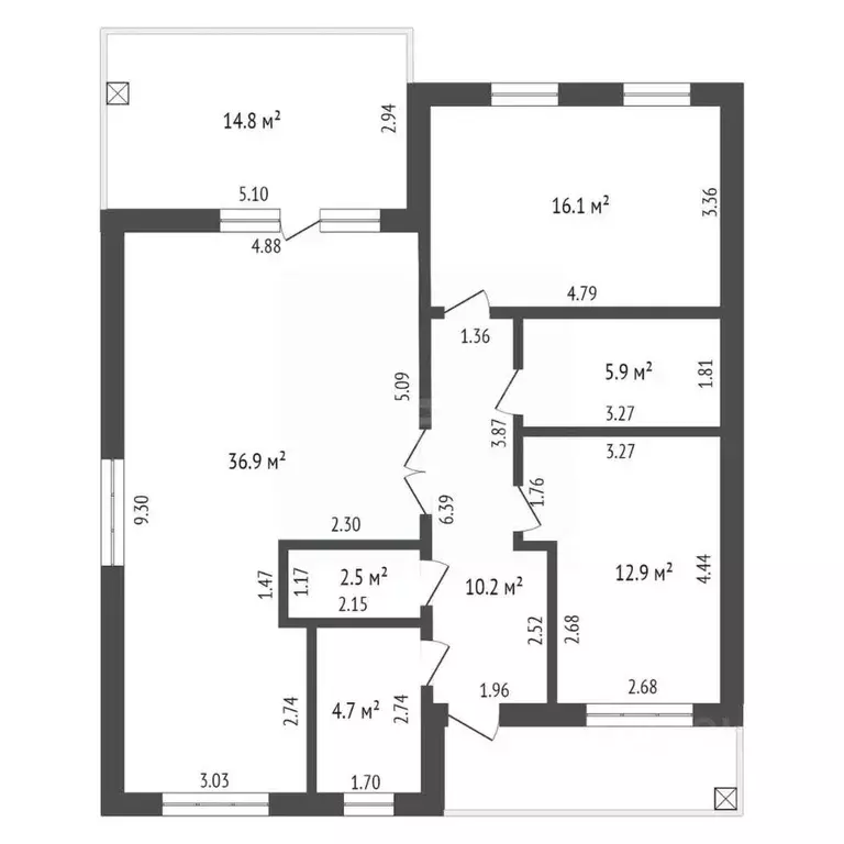 Дом в Тюменская область, Тюменский район, с. Гусево  (100 м) - Фото 1