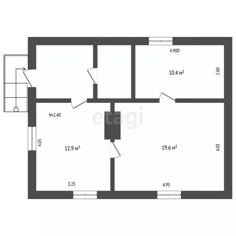 Дом в Кемеровская область, Березовский ул. Суворова, 28 (43 м) - Фото 2