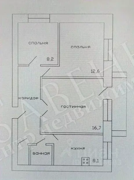 3-к кв. Воронежская область, Воронеж ул. Челюскинцев, 136А (59.4 м) - Фото 1