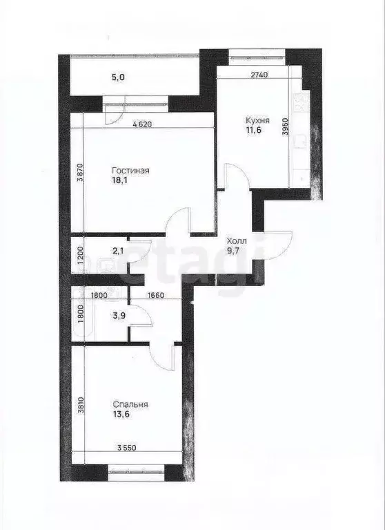 2-к кв. Тульская область, Тула ул. Героев России, 6 (64.0 м) - Фото 1