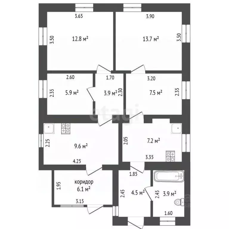 Дом в Орловская область, Орел Тамбовская ул., 26 (69 м) - Фото 2