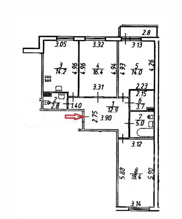 Аукцион: 3-к. квартира, 87 м, 13/18 эт. - Фото 0