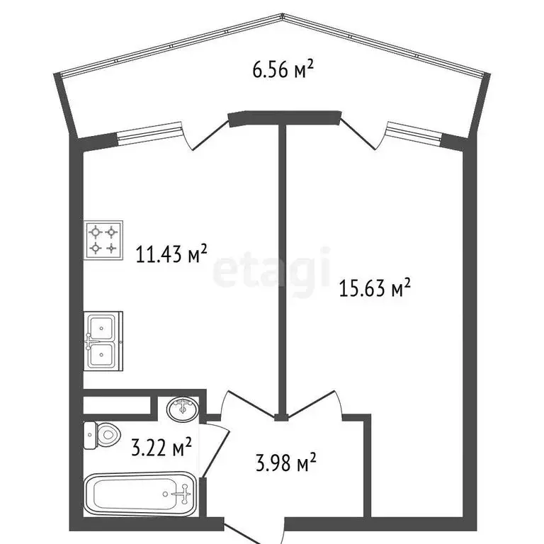 1-комнатная квартира: Санкт-Петербург, Планерная улица, 87к1 (34 м) - Фото 1