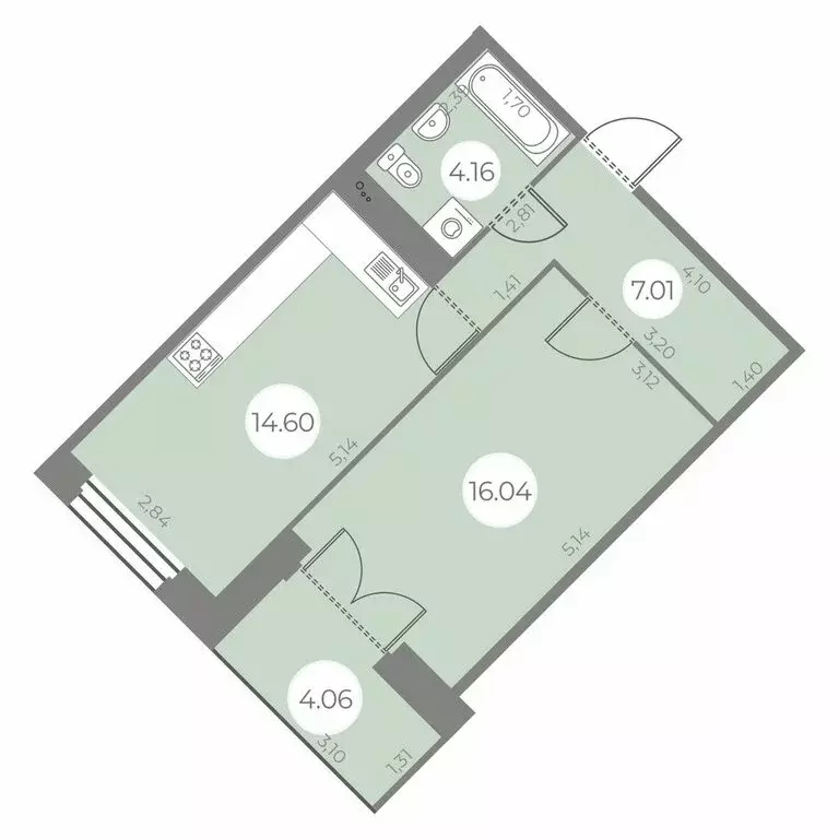 1-комнатная квартира: Санкт-Петербург, улица Маршала Захарова, 8 ... - Фото 1