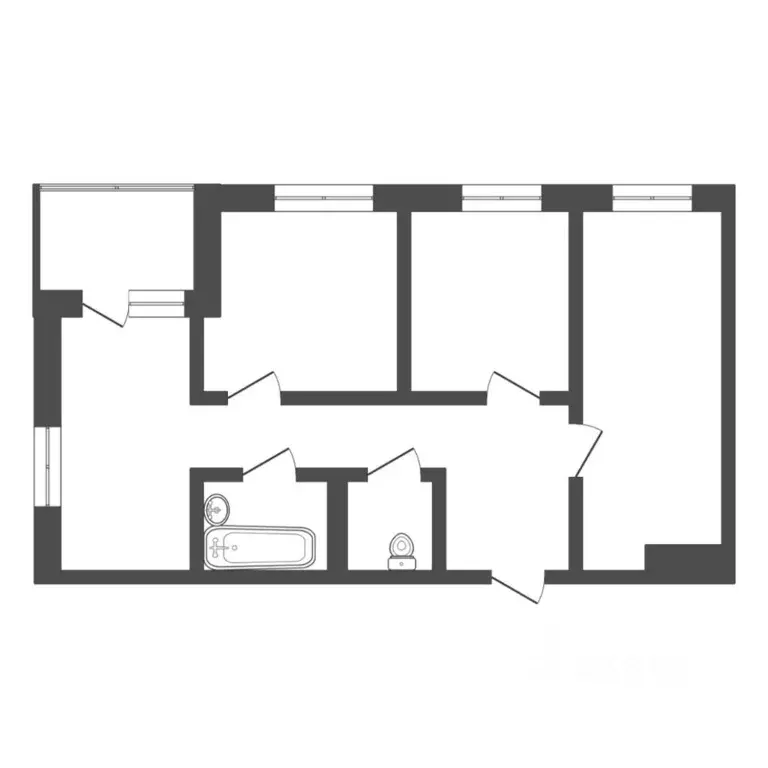 3-к кв. Тюменская область, Тюмень Дамбовская ул., 25к1 (67.8 м) - Фото 2