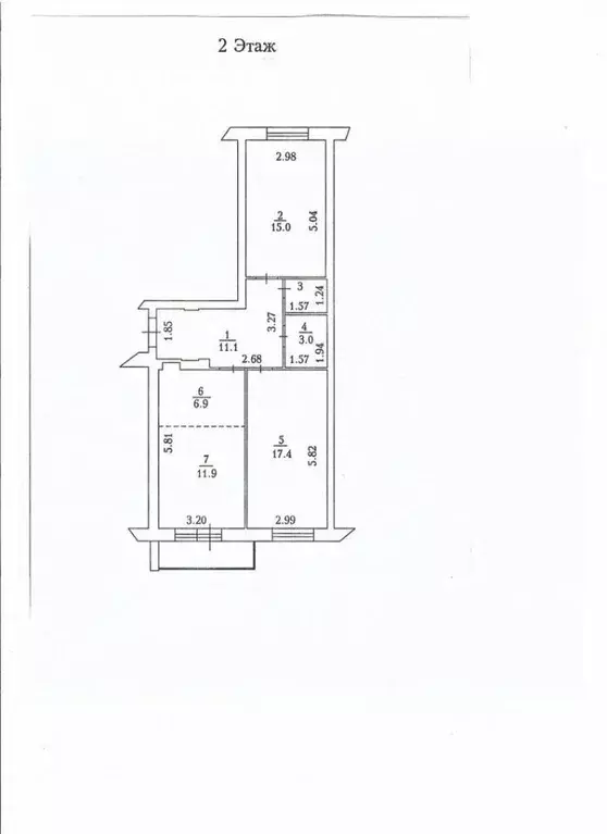 3-к кв. Кемеровская область, Кемерово ул. Тухачевского, 29Б (67.0 м) - Фото 1