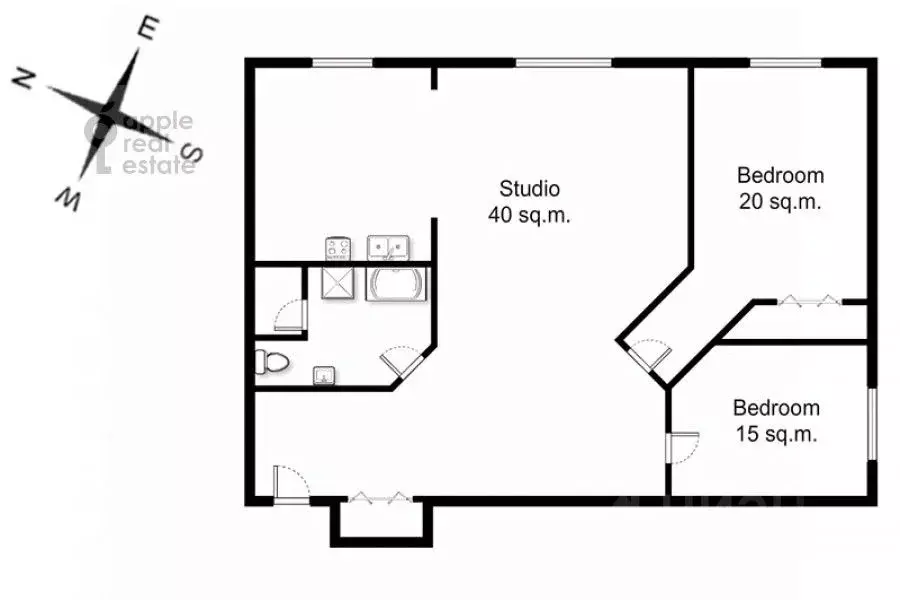 3-к кв. Москва ул. Арбат, 51С1 (110.0 м) - Фото 2