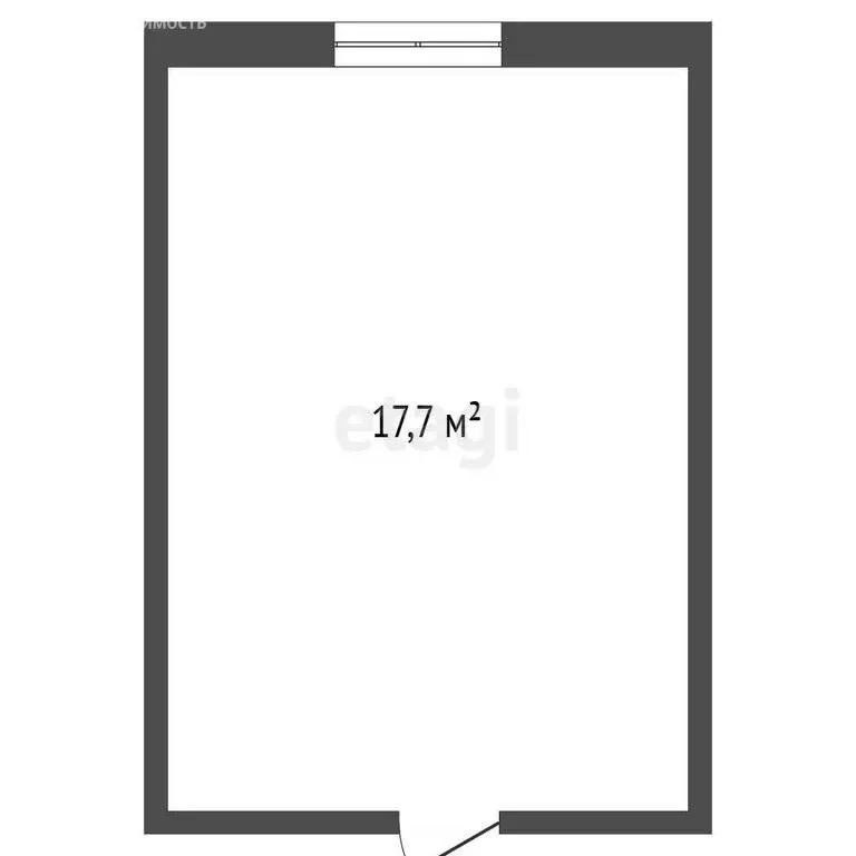 1к в -комнатной квартире (17.7 м) - Фото 1
