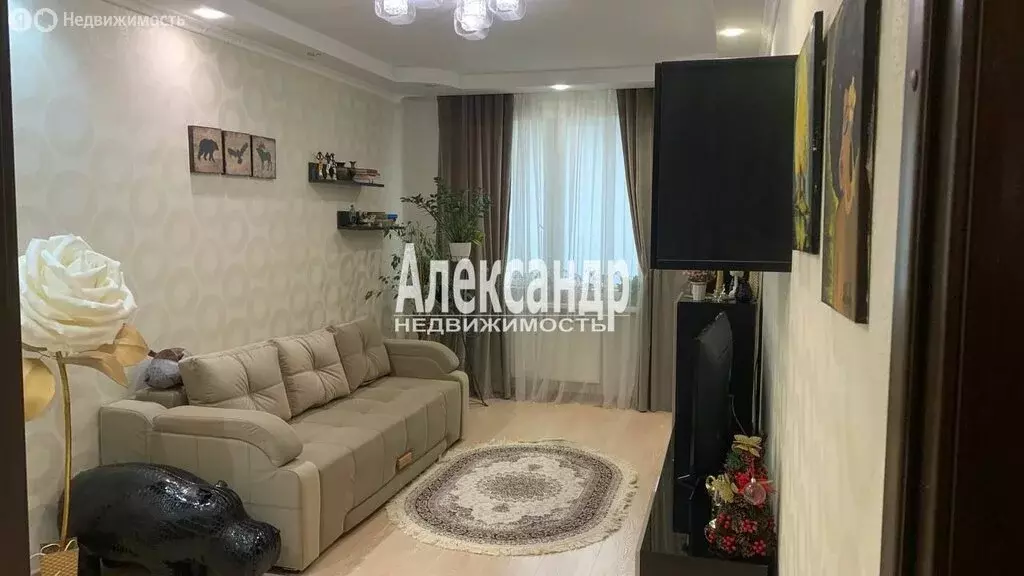 2-комнатная квартира: Санкт-Петербург, Русановская улица, 19к1 (57.1 ... - Фото 1