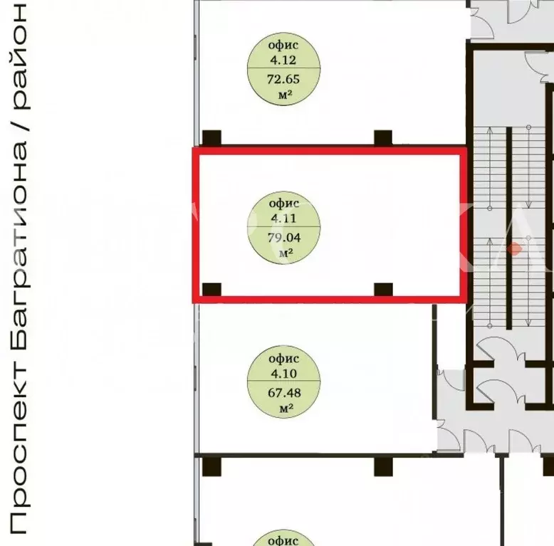 Офис в Москва ул. Неверовского, 10 (79 м) - Фото 2
