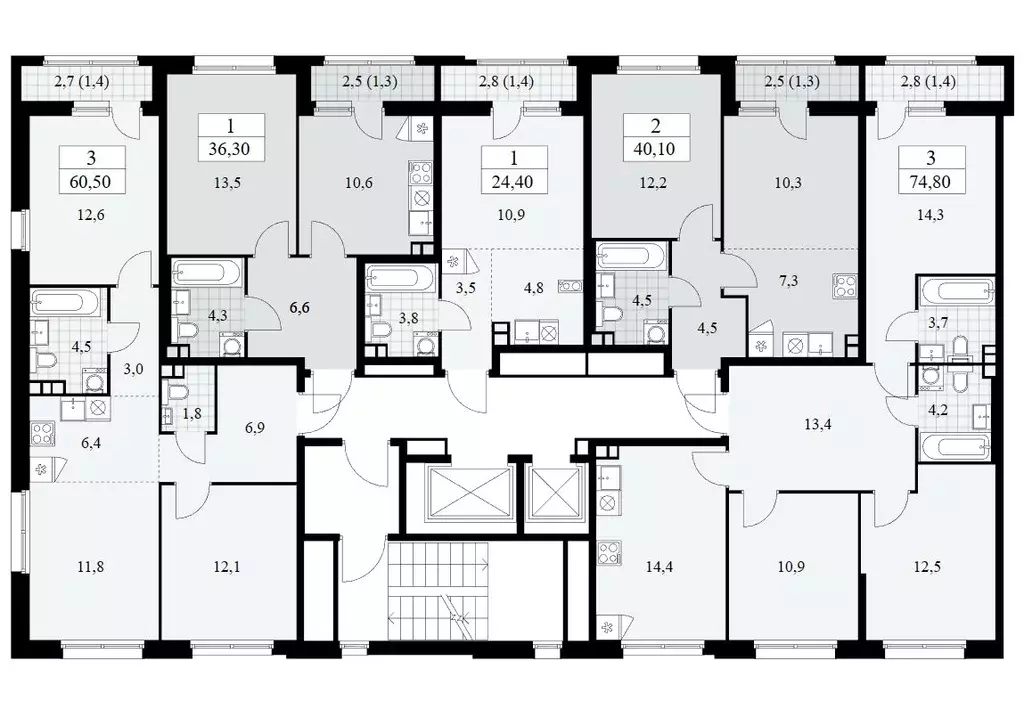 Студия Москва Дзен-кварталы жилой комплекс, 3.6 (24.0 м) - Фото 1