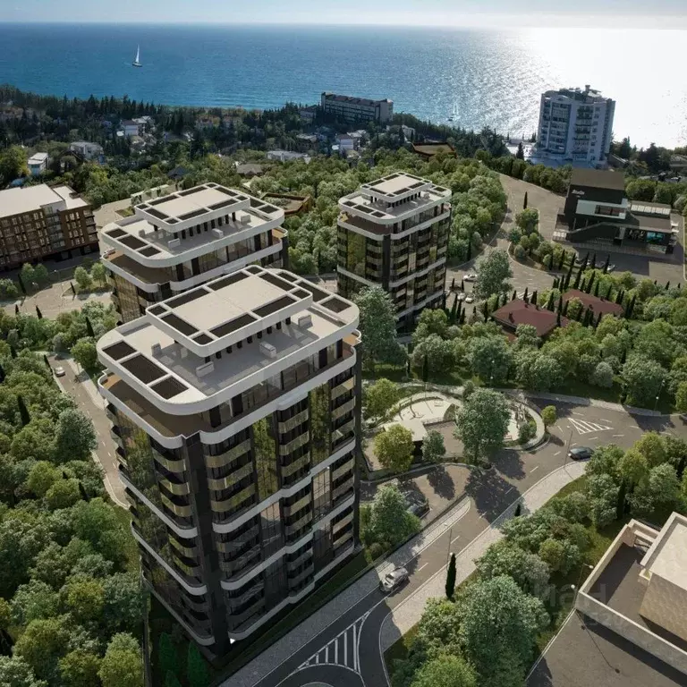 1-к кв. Крым, Алушта ул. Сергеева-Ценского (38.83 м) - Фото 0