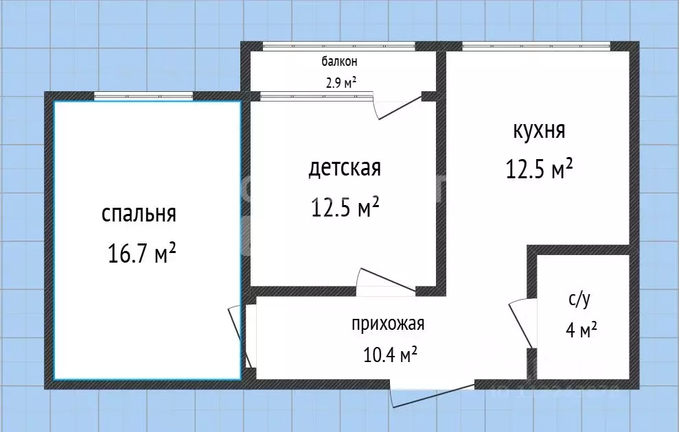 2-к кв. Дагестан, Махачкала ул. Абдулхакима Исмаилова, 47 (59.0 м) - Фото 2