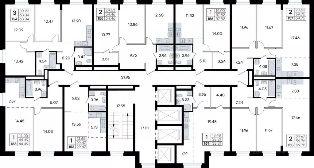2-к кв. Приморский край, Владивосток ул. Тухачевского, 80 (59.76 м) - Фото 2