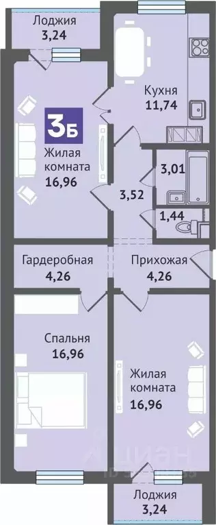 2-к кв. Марий Эл, Медведево городское поселение, Медведево пгт ул. ... - Фото 1