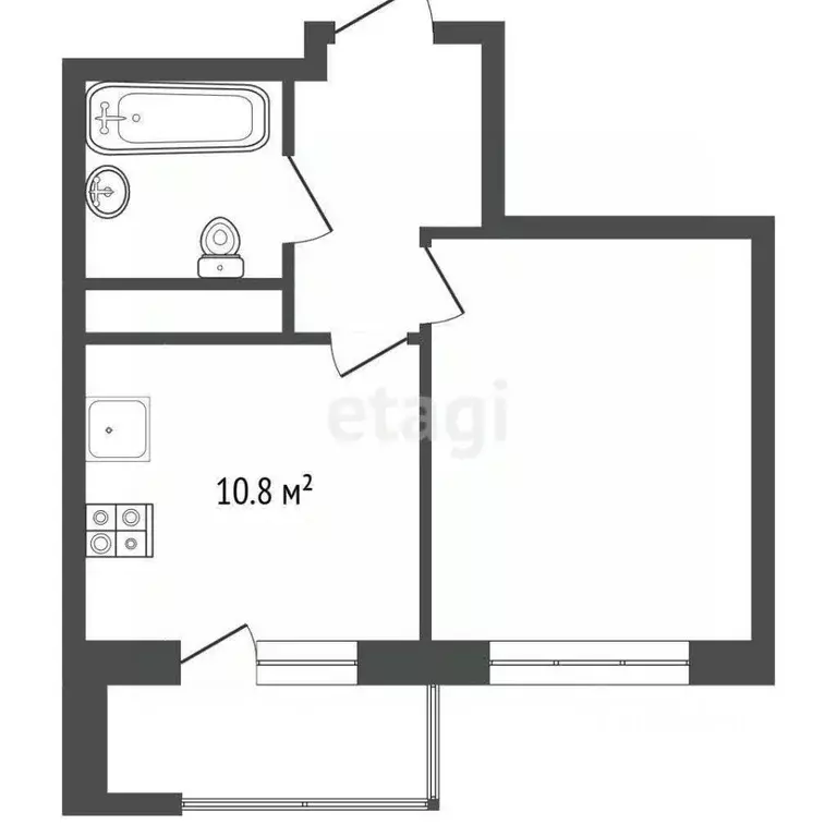 1-к кв. Московская область, Люберцы ул. Гоголя, 3 (35.2 м) - Фото 1