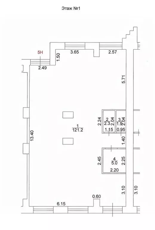 Помещение свободного назначения в Москва Шелепихинская наб., 34к2 (130 ... - Фото 1