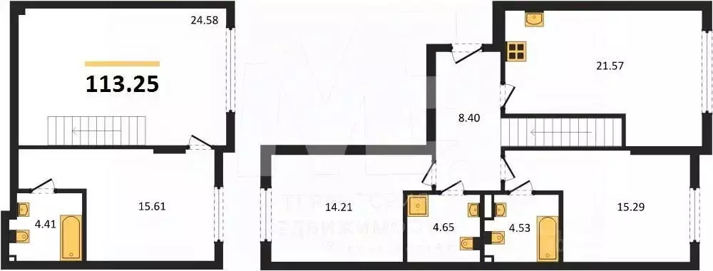 4-к кв. Калининградская область, Светлогорск ул. Нахимова (113.25 м) - Фото 0