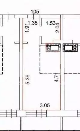 Студия Новосибирская область, Новосибирск Ударная ул., 25/1 (25.0 м) - Фото 2