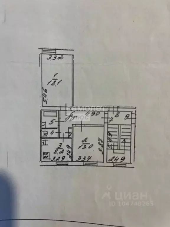 2-к кв. Московская область, Мытищи ул. 2-я Новая, 27 (53.7 м) - Фото 1