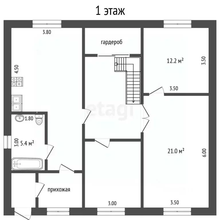 Дом в Мордовия, Саранск Чернобыльская ул., 46 (149 м) - Фото 2