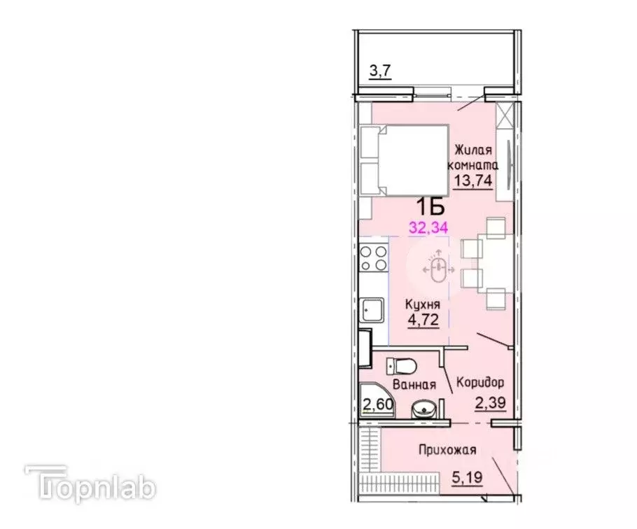 Студия Московская область, Солнечногорск городской округ, Голубое пгт ... - Фото 2