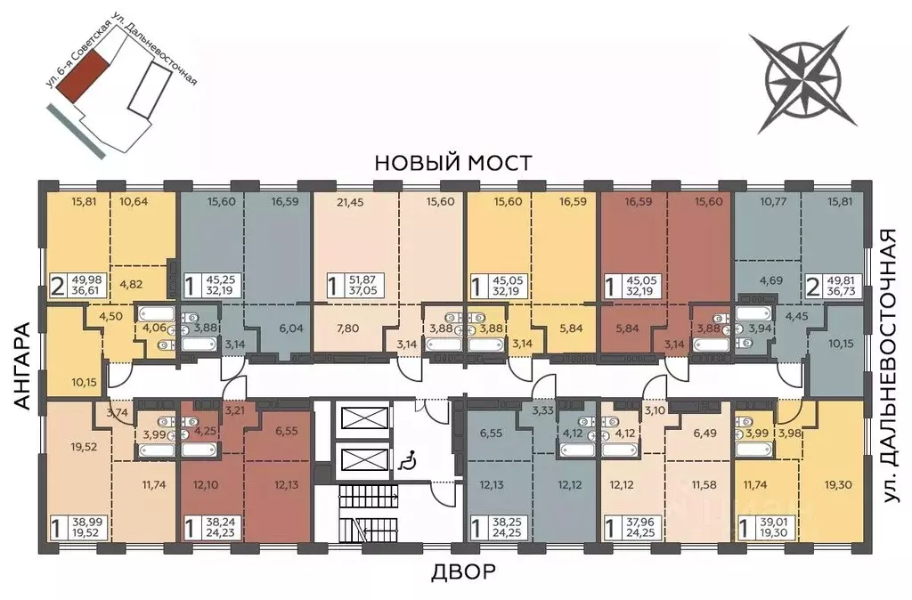 1-к кв. Иркутская область, Иркутск ул. 6-я Советская, 2 (45.05 м) - Фото 1