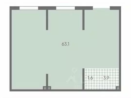 Офис в Санкт-Петербург пос. Шушары, Пулково Лэйк жилой комплекс (69 м) - Фото 1