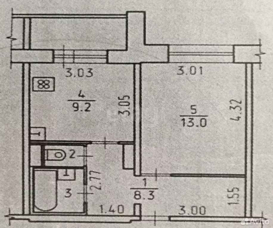 1-к кв. Удмуртия, Ижевск ул. Е.М. Кунгурцева, 3 (34.0 м) - Фото 1