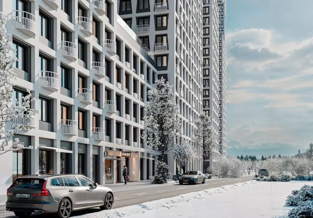 Студия Москва № 174 кв-л, Новые Смыслы жилой комплекс (24.1 м) - Фото 2