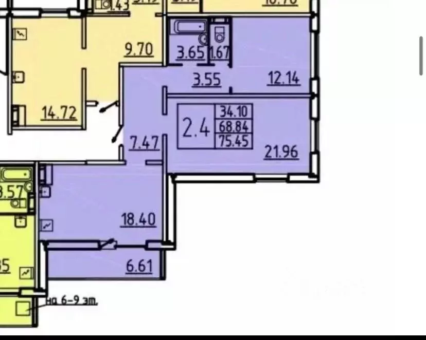 3-к кв. Новгородская область, Великий Новгород Большая Московская ул., ... - Фото 2