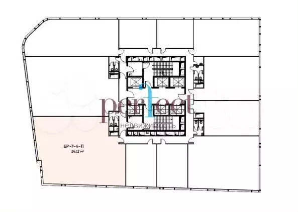Продажа офиса 247.2 м2 (7 этаж) в премиальном БЦ класса А  Башня Рябов ... - Фото 0