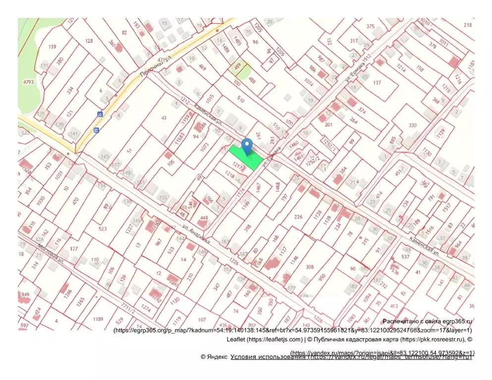 Участок в Новосибирская область, с. Новолуговое ул. Ермака (9.54 сот.) - Фото 0