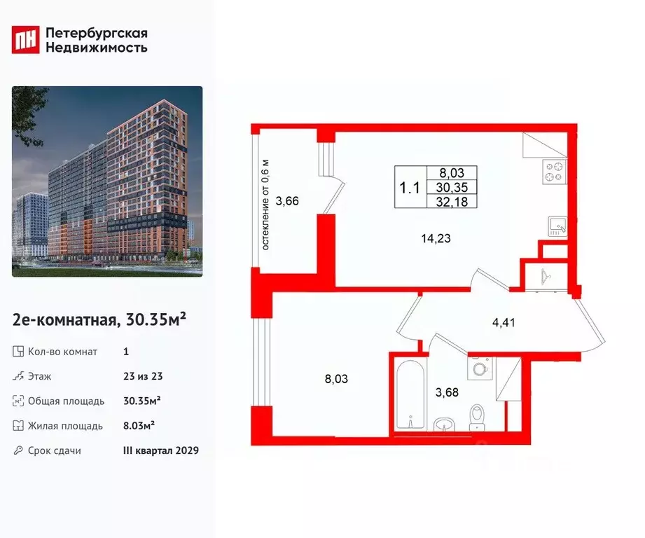 1-к кв. Ленинградская область, Всеволожский район, Свердловское ... - Фото 1