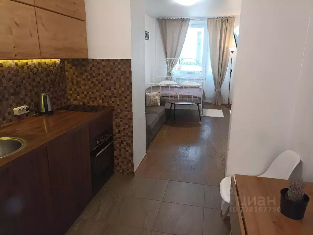 Студия Санкт-Петербург ул. Орджоникидзе, 52 (29.0 м) - Фото 1