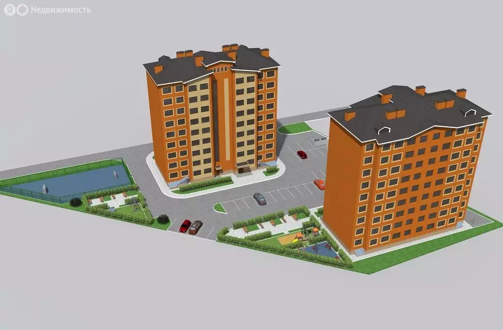 1-комнатная квартира: Яблоновский, Луговая улица, 7/4к2 (34.4 м) - Фото 0