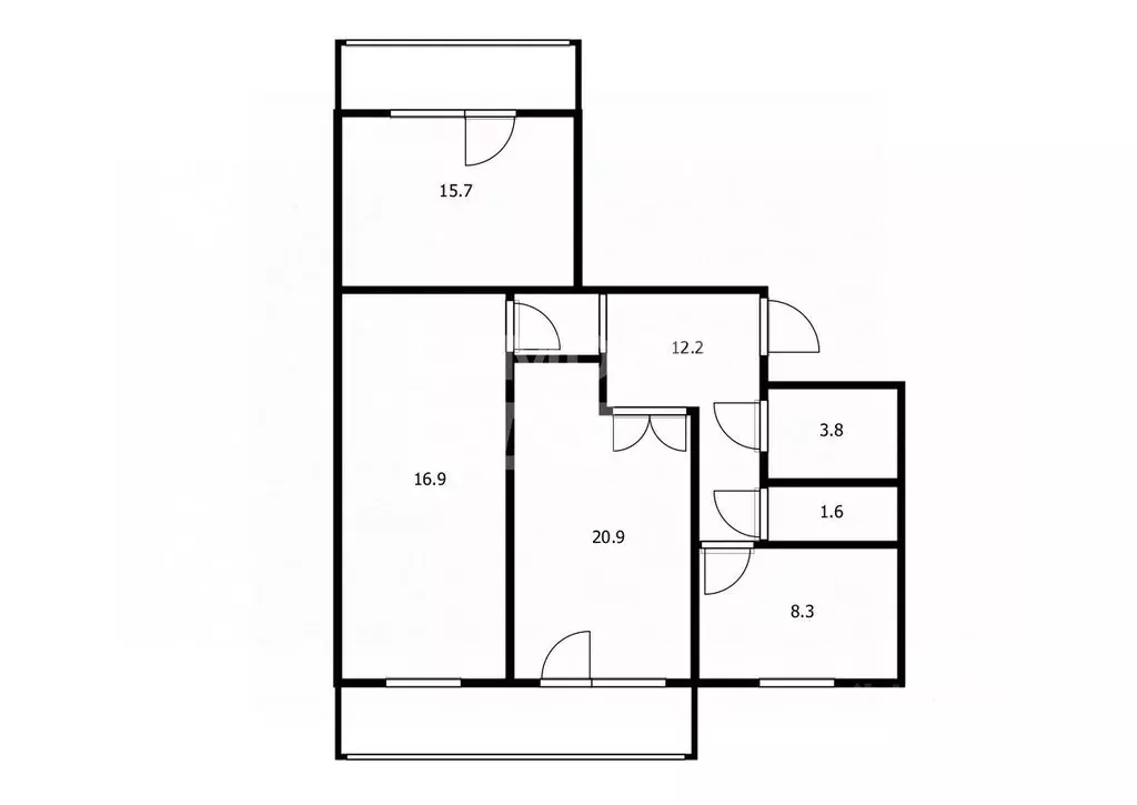 3-к кв. Кировская область, Киров Ульяновская ул., 20 (85.0 м) - Фото 1