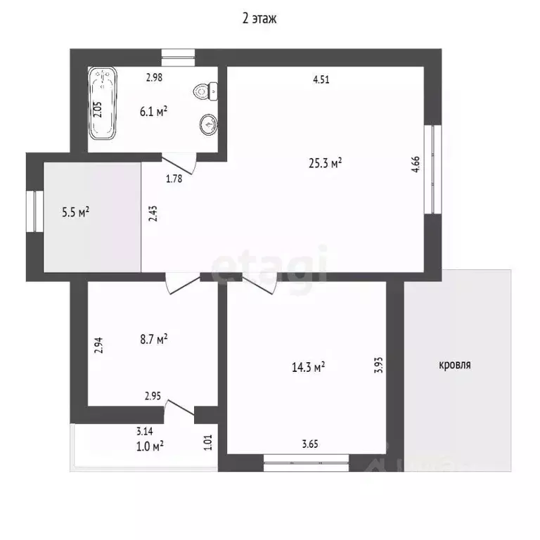 Дом в Забайкальский край, Читинский район, с. Карповка ул. Народная, 1 ... - Фото 2