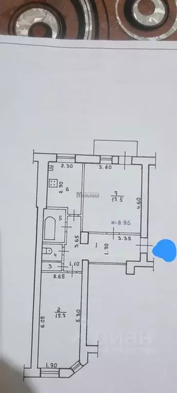 2-к кв. Волгоградская область, Волгоград ул. Дзержинского, 15 (57.6 м) - Фото 2