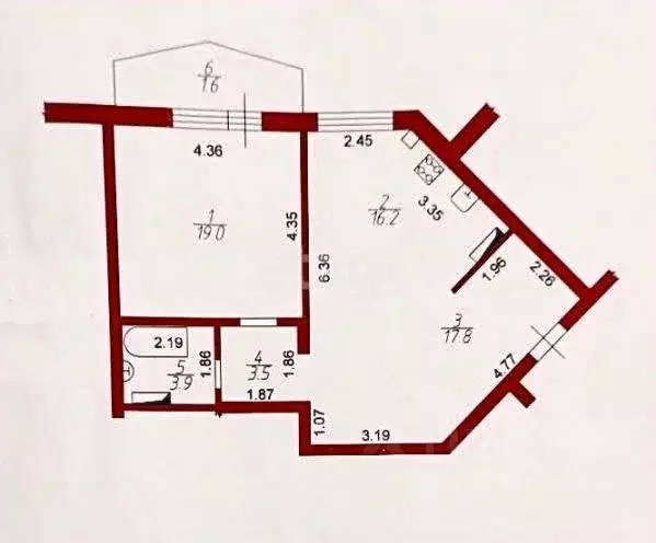 2-к кв. Татарстан, Лаишевский район, Столбищенское с/пос, с. Усады ул. ... - Фото 2
