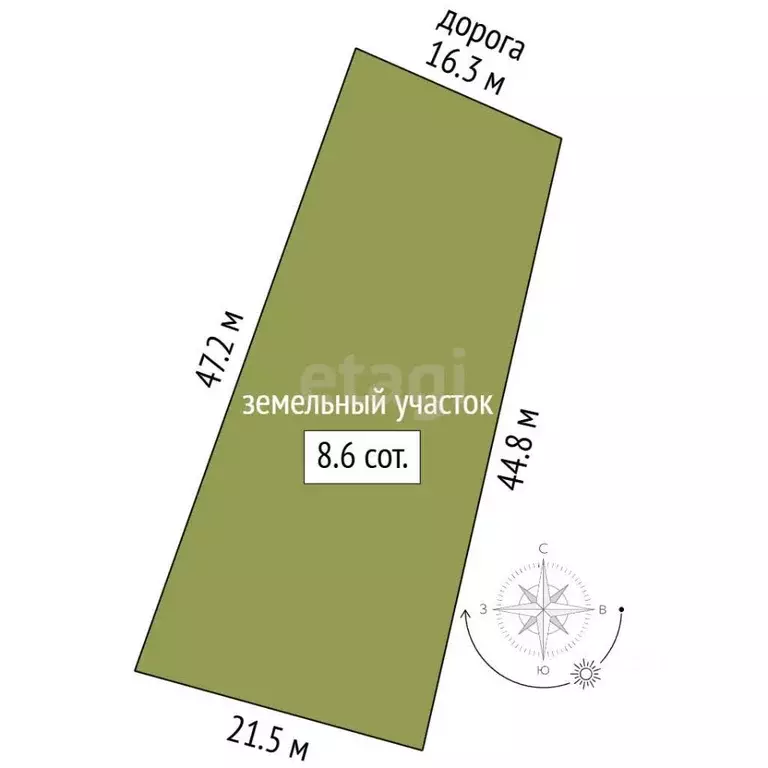 Участок в Башкортостан, Бирск № 9 Яблочко КС,  (8.5 сот.) - Фото 2