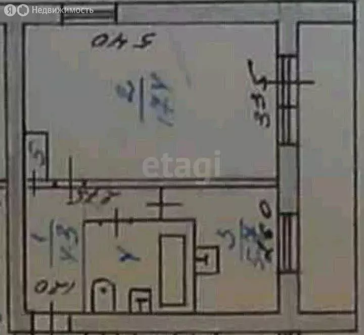 1-комнатная квартира: Анива, улица Калинина, 39 (31.3 м) - Фото 1
