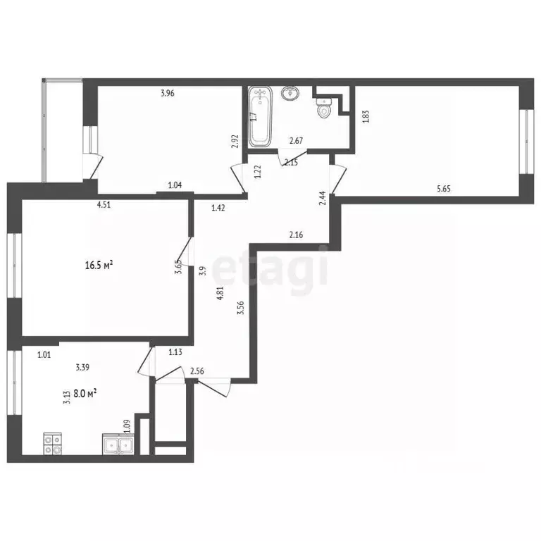3-к кв. Москва ш. Остафьевское, 14к4 (73.0 м) - Фото 2