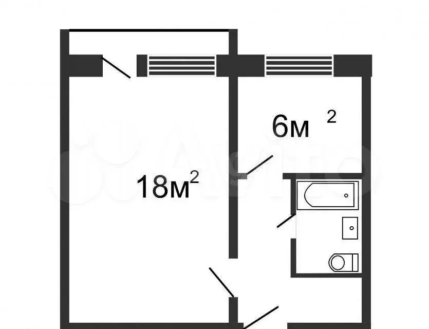 1-к. квартира, 31 м, 3/5 эт. - Фото 0