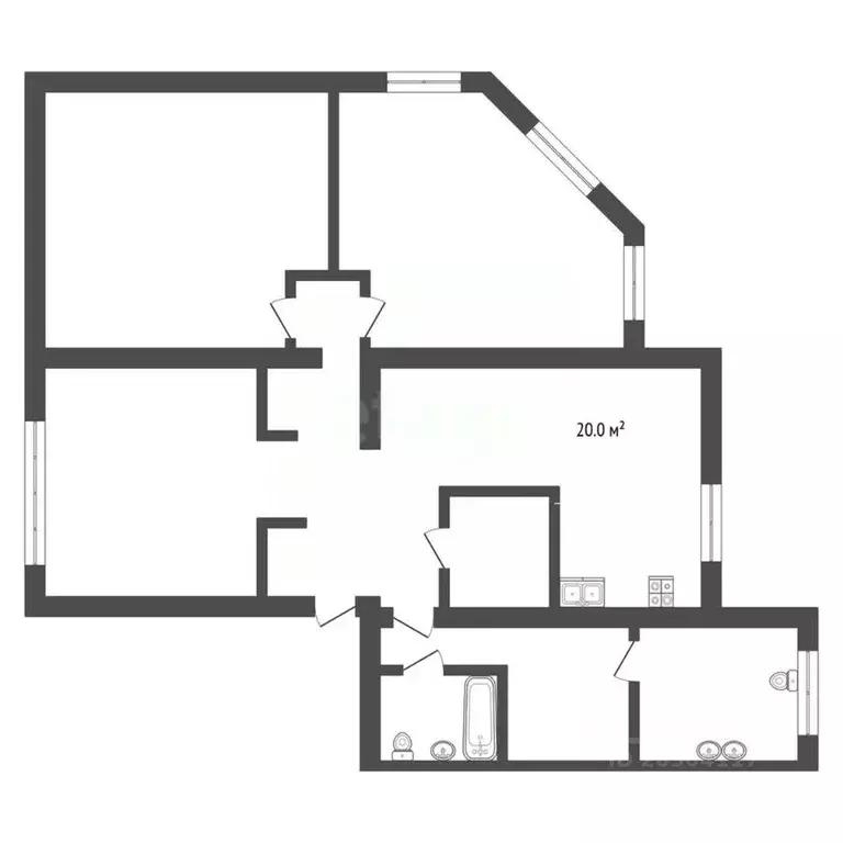 3-к кв. Севастополь просп. Античный, 8 (103.0 м) - Фото 2