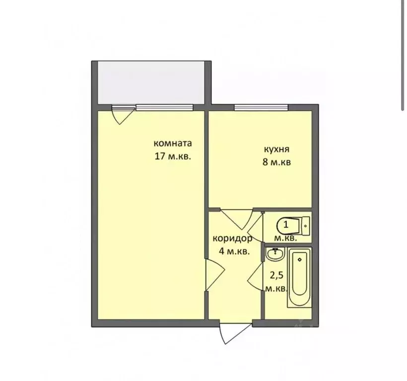 1-к кв. Челябинская область, Челябинск Пекинская ул., 10 (34.0 м) - Фото 2
