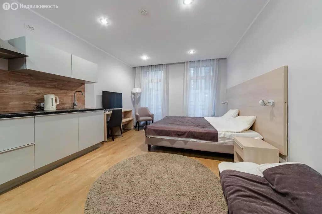 Квартира-студия: Санкт-Петербург, улица Академика Павлова, 7 (28.5 м) - Фото 1